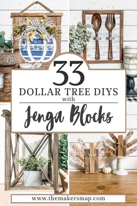 Wood Block Family Diy, Jenga Diy Crafts, Dollar Tree Tumbling Tower Block Crafts Diy, Dollar Tree Block Crafts, Dollar Tree Tumbling Tower Crafts, Jinga Crafts Diy, Jenga Christmas Crafts, Jenga Blocks Diy, Jenna Block Crafts