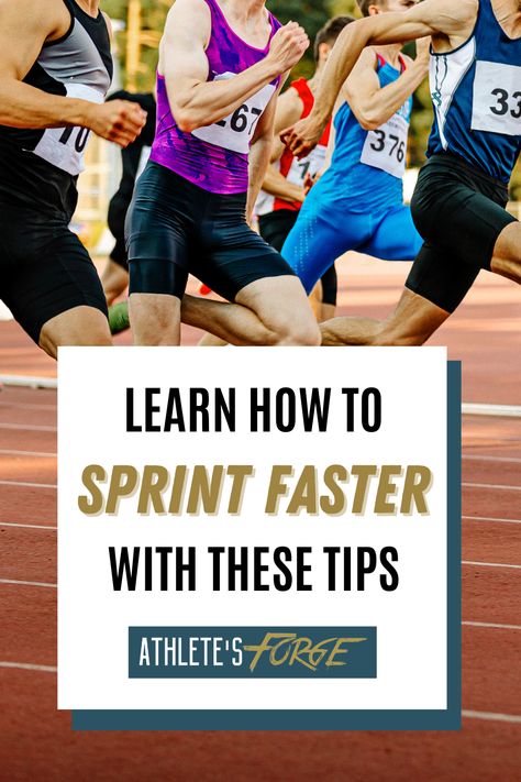 Track Sprinting Tips, Sprinter Training, Track Workouts For Sprinters, Sprinter Athlete, How To Sprint Faster, Increase Running Speed, Sprinter Workout, Track Tips, Track Workout Training