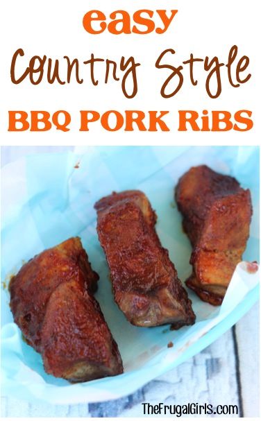 Craving some yummy homestyle barbecue flavor? This mouthwatering Easy Country Style BBQ Pork Ribs Recipe is sure to earn you celebrity chef status! Barbecue Ribs Recipe, Pork Ribs Recipe, Bbq Pork Recipes, Ribs In Oven, Country Style Pork Ribs, Country Style Ribs, Bbq Pork Ribs, Pork Rib Recipes, Frugal Girls