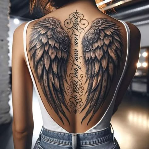 Wing Tattoos On Back, Cool Back Tattoos, Filler Ideas, Tato Minimal, Tattoo Filler, Tattoo Butterfly, Tasteful Tattoos, Feminine Tattoo, Unique Tattoo Designs