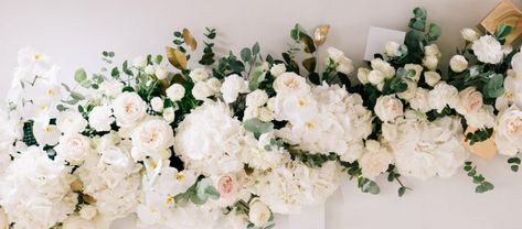 Garland How To Make Flower Garland Wedding, Artificial Flower Garland Making, How To Make A Garland With Flowers, Diy Floral Garland Tutorials, Diy Flower Garland Backdrops, How To Make Flower Garland, Diy Flower Garland Wedding, Diy Floral Garland, Faux Flower Garland