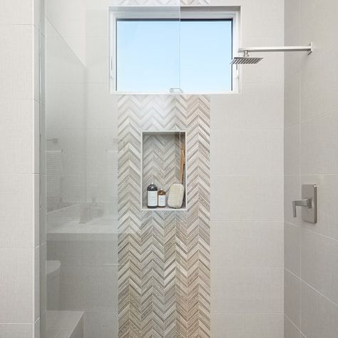 Chevron Waterfall shower tile Chevron Tile Bathroom, Marble Mosaic Bathroom, Master Bath Tile, Tub To Shower Remodel, Porcelain Tile Bathroom, Shower Floors, Arizona Tile, Marble Tile Bathroom, Bathroom Shower Walls