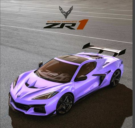 Purple Vehicles, Pink Tennis Racket, Corvette 2020, Purple Cars, Cowboy Nails, Luxury Cars Audi, Good Looking Cars, Purple Car, Corvette Zr1