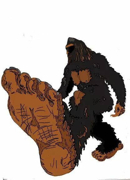 Bigfoot Drawing, Bigfoot Movies, Bigfoot Illustration, Sasquatch Funny, Bigfoot Pictures, Bigfoot Art, Finding Bigfoot, Funny Patches, Beautiful Horse Pictures