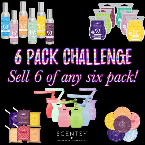 Scentsy Challenge 2024, Scentsy Challenge Ideas, Scentsy Challenge Ideas 2023, 6 Pack Challenge, Scentsy Challenge, Scentsy Pictures, Scentsy Ideas, Box Challenge, Scentsy Consultant Ideas