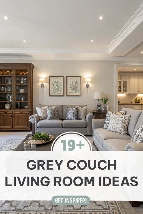 Grey Couch Living Room Ideas: Discover cozy setups, chic accents, and stylish themes! Grey Couch Living Room Ideas, Couch Living Room Ideas, Grey Couch Living Room, Grey Couch, Grey Couches, Couch Living Room, Cozy Decor, Couches Living Room, Chic Furniture