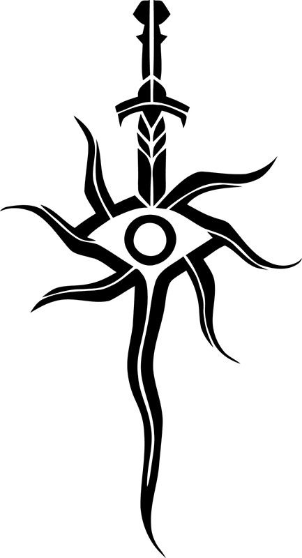 "Inquisition" by missloire | Redbubble Cool Symbols, Dragon Age Games, Dragon Age Series, Symbol Tattoo, Magic Symbols, Symbol Tattoos, Dragon Age Inquisition, 다크 판타지, White Tattoo