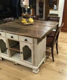 from buffet to rustic kitchen island, kitchen design, repurposing upcycling, rustic furniture, to this gorgeous rustic kitchen island Kitchen Islands Ideas With Seating, Kitchen Island Furniture, Rustic Kitchen Island, Small Kitchen Island, Farmhouse Kitchen Island, Kitchen Island With Seating, Diy Kitchen Island, Primitive Kitchen, Island With Seating