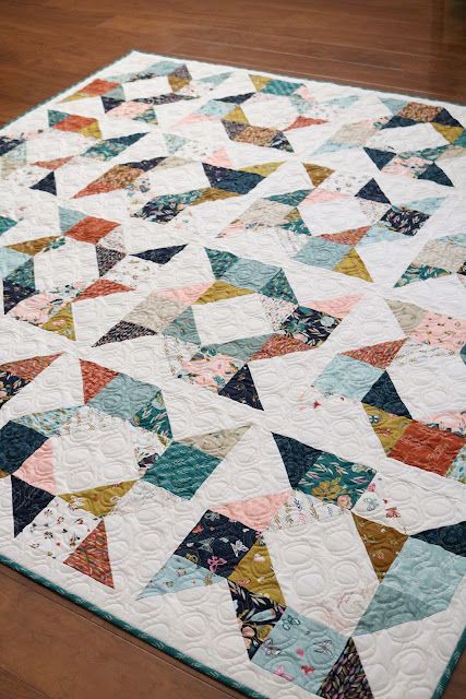 Hst And Squares Quilt Patterns, Large Half Square Triangle Quilts Pattern, Ten Inch Square Quilt Patterns, Beginner Quilts Easy, Quilts With Patterned Fabric, Square Pattern Quilt, Most Popular Quilt Patterns, Fast And Easy Quilts, Easy Scrappy Quilt Patterns Free