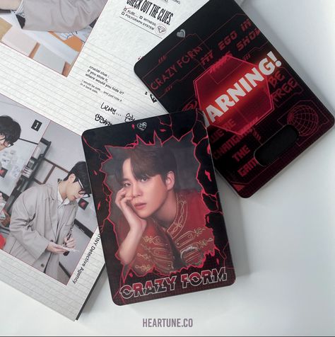 An #Ateez Crazy Form inspired photocard holder where you can take your pcs with you anywhere and everywhere Acrylic Pc Holder, Acrylic Photocard Holder, Pc Holder, Photocard Holder, Acrylic Holders, Detective Agency, Holder Design, Badge Holders Lanyard, Badge Holders