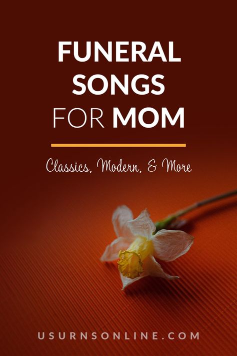 50 Best Funeral Songs for Mom » Urns | Online Songs For Celebration Of Life, Bible Readings For Funerals, Songs For Mom, Jealous Of The Angels, Saddest Word, Memorial Songs, Diamond Rio, Mary Chapin Carpenter, Words Of Sympathy