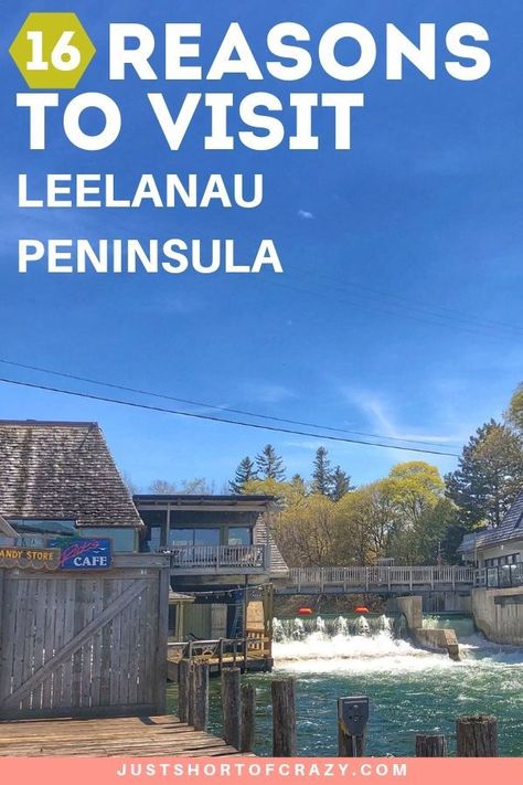 All The Reasons You'll Fall In Love with Leelanau County Michigan including where to eat, where to play, what goodies you should bring home and where to stay! A complete guide to this northern Michigan destination.  All The Reasons You'll Fall In Love with Leelanau County Michigan including travel tips, outdoor adventure ideas, where to play, where to eat and what local goodies you should take back home!  #TravelTips  #TravelGuide  #OutdoorAdventures  #PureMichigan  #cityguide Leelanau Michigan, Sleeping Bear Sand Dunes, Adventure Ideas, Michigan Vacations, Family Vacation Spots, Michigan Travel, Road Trip Fun, Northern Michigan, Pure Michigan