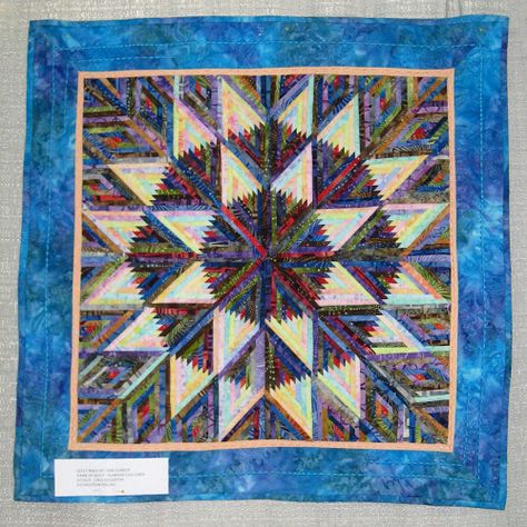 diamond log cabin star String Quilt, String Quilts, Quilt Guild, Paper Piecing Quilts, Lone Star, Days Out, Log Cabin, Quilt Piecing, Scrap Quilts