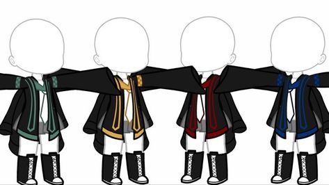 Gacha Harry Potter Outfits, Gacha Life Outfits Uniforms, Harry Potter Gacha Club Outfits, Gacha Club Outfit Uniform, Gacha Club Harry Potter, Male Outfits Gacha Club, Gacha Harry Potter, Gacha Club Uniform, Gacha Club Uniform Ideas