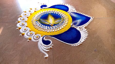 Visit our YouTube channel for more Rangoli For Wedding, 2024 Rangoli, Wedding Rangoli, Sanskar Bharti Rangoli, Sanskar Bharti Rangoli Designs, Peacock Rangoli, Rangoli Designs Simple Diwali, Simple Frock Design, Easy Rangoli Designs Diwali