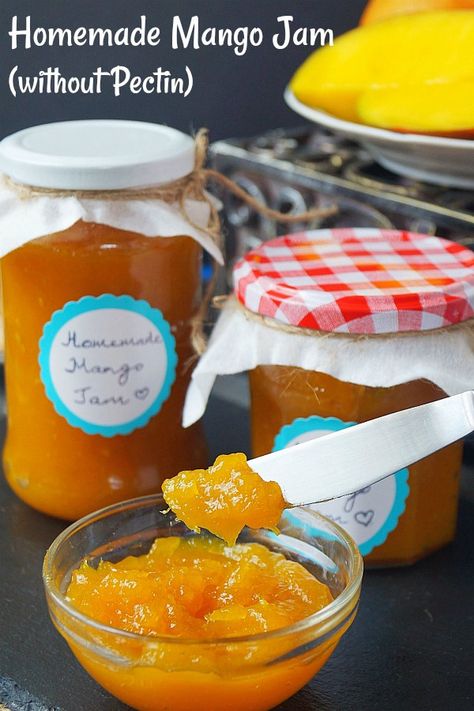 Mango Jam Recipe, Jam Without Pectin, Marmalade Jam, Mango Jam, Orange Marmalade, Mango Recipes, Jam And Jelly, Jam Recipe, Vegetable Drinks