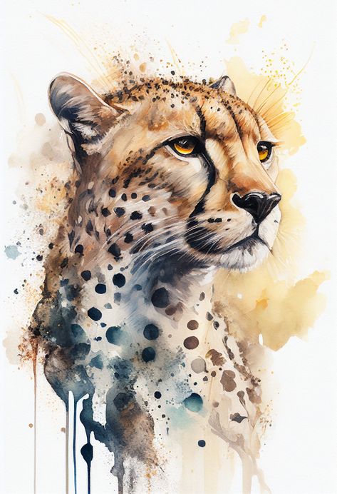 Animal Art Work, Wildlife Watercolor, Animal Paintings Acrylic, Canvas Art Painting Acrylic, Life Artwork, Animal Watercolor, Wildlife Artwork, Afrikaanse Kunst, Art Journal Cover