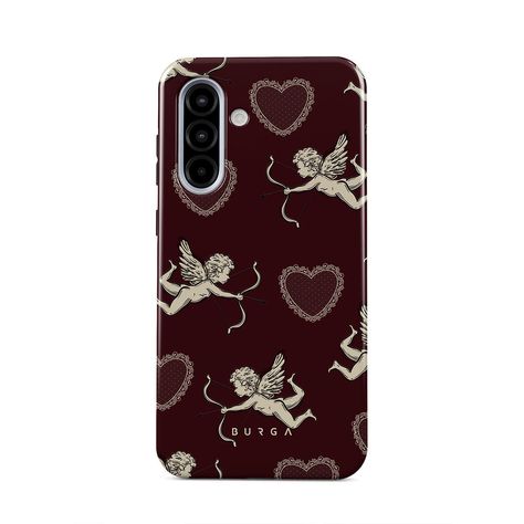 This Samsung Galaxy A36 5G phone case design captures the dizzy rush of falling in love—the playful flutter of Cupids and the steady beat of crimson hearts. Lovestruck is a celebration of passion’s first spark, that wild, uncontainable energy that makes your heart race and your soul sing.  This design features: angels, Cupid, red hearts, romantic pattern