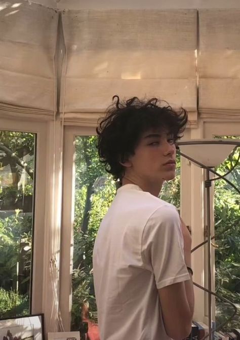 He was beautiful, with dark curly hair and silver eyes Hairstyles According To Face Shape, Hairstyle According To Face Shape, Male Hairstyle, Black Hair Boy, Dark Curly Hair, Black Curly, Boys With Curly Hair, Men's Hairstyles, Black Curly Hair