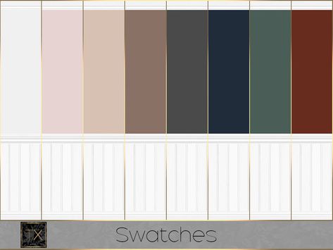 Wainscoting Wall, Sims 4 Beds, Beadboard Wainscoting, Sims 4 Decades Challenge, Sims 4 Piercings, Sims 4 Bedroom, Sims 4 Cc Shoes, The Sims 4 Packs, Sims 4 House Design