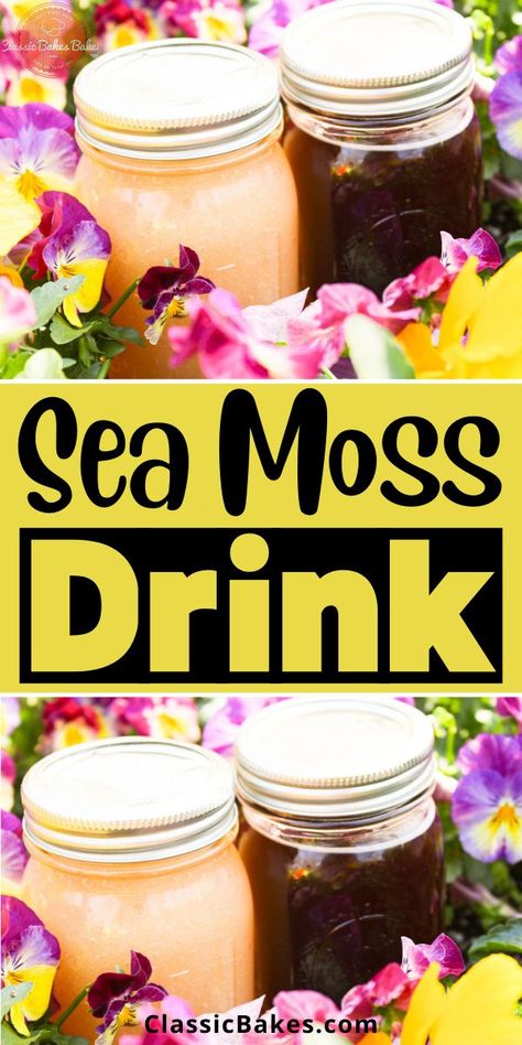 Seamoss Lemonade Recipe, Seamoss Tea Recipe, Seamoss Drinks, Irish Moss Recipes, Fruity Drink Recipes, Trinidadian Recipes, Trinidad Recipes, Irish Moss, Healthy Drinks Smoothies