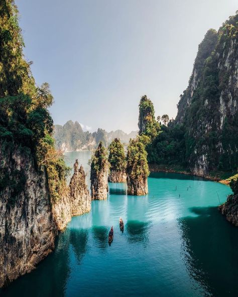 Official Thailand Tourism on Instagram: “Inaugurated in 1987, Cheow Lan Lake is a tranquil body of emerald green water covering 185 square kilometers in Khao Sok National Park.…” Bamboo Island Thailand, Thailand Hikes, Thailand Vision Board, Thailand Places To Visit, Living In Thailand, Thailand Sightseeing, Trat Thailand, Thailand Travel Photography, Bali Thailand