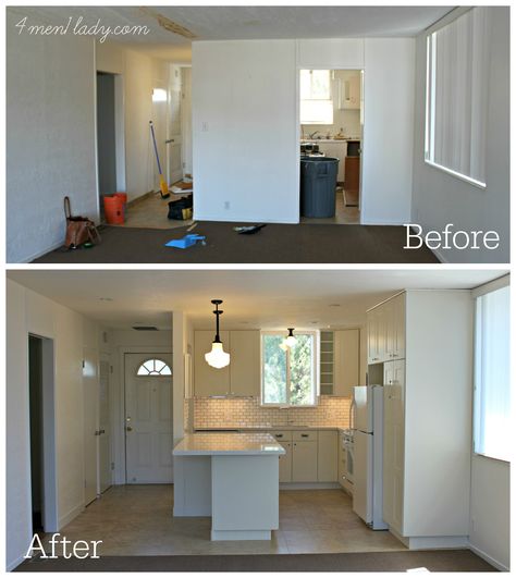 :: 4MEN1LADY :: Kitchen before and after