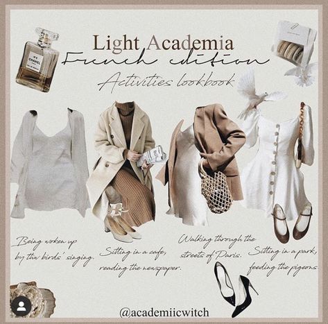 French Academia, Dark Literature, Light Academia Fashion, Light Academia Style, Light Acadamia, Light Academia Outfit, Literature Poetry, Academia Aesthetic Outfit, Dark Academia Outfits