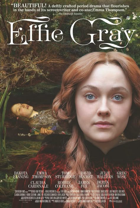 Effie Gray. March 12, 2015 Effie Gray, Phantom Thread, Drama Films, Period Drama Movies, The Karate Kid, British Movies, Night Film, Tv Series To Watch, Historical Movies