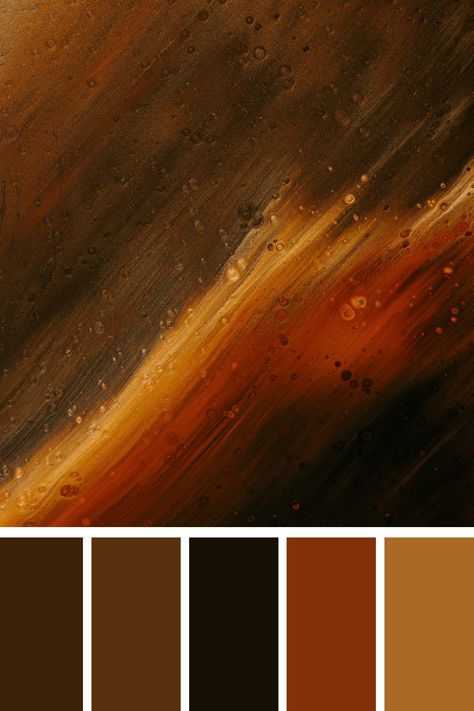 This palette features rich, natural earth tones, from deep browns to lighter, muted hues. Perfect for creating a cozy, grounded atmosphere and conveying a sense of warmth and nature. Black And Earth Tones, Earth Color Palette, Earth Tones Palette, Color Scheme Generator, Earth Colour Palette, Earth Tone Palette, Color Generator, Earth Tone Color Palette, Black Color Palette