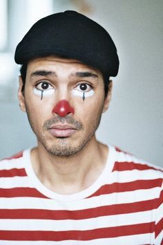 My Style on Pinterest | 83 Pins Circus Makeup Men, Clown Makeup Ideas Men, Mime Couple Costume, Mime Makeup Men, Carnaval Man, Pantomime Makeup, Couture Clown, Mime Costume, Circus Makeup