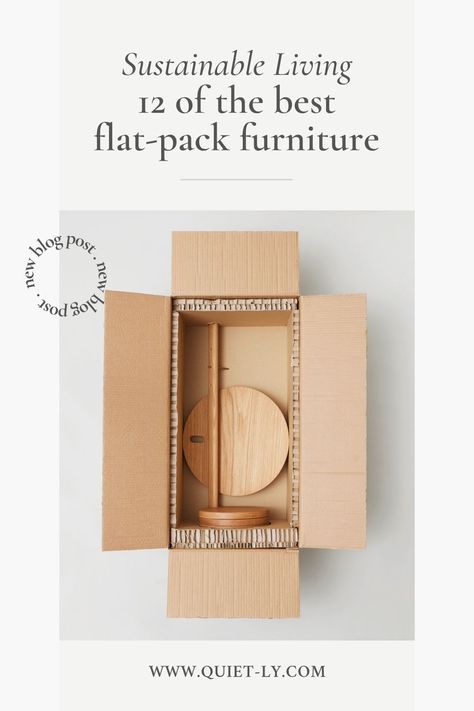 Flat Pack Furniture Design, Furniture Packages, Flat Pack Furniture, Best Flats, Zero Waste Living, Sustainable Packaging, Circular Economy, Sustainable Furniture, Flat Pack