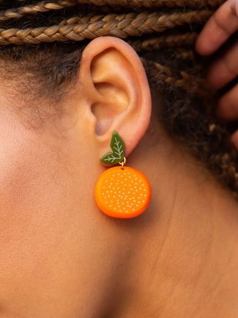 Sunday Fashion, Blossoms Band, Band Au, Orange Accessories, Your Person, Fruit Earrings, Orange Earrings, Desk Supplies, Ear Earrings