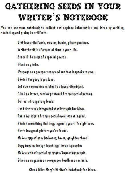Morning Pages - Journal A Writer’s Notebook -Pocket Notebook other types of notebooks and journals: A dream journal– A personal journal or diary–Yes, just like the one you kept in middle school. Description from pinterest.com. I searched for this on bing.com/images Writers Notebook, Notebook Ideas, Writing Notebook, Writer Workshop, Writers Write, Writing Lessons, Writing Workshop, Writing Resources, Writing Life