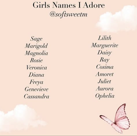 Asthetic Name For Instagram Girl, Princess Names Aesthetic, Fairy Names Aesthetic, Pretty Girl Names Aesthetic, Aphrodite Inspired Names, Aesthetic Surnames For Girls, Aesthetic Names For Instagram, Aesthetic Usernames, Moda Grunge