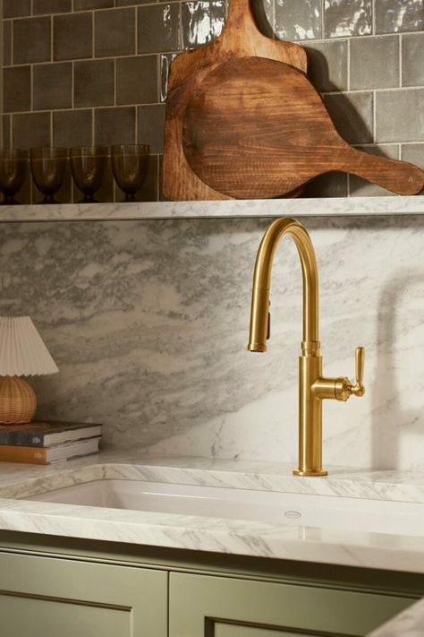 Introducing Kohler X Studio McGee - Studio McGee Kohler Studio Mcgee, Mcgee And Co Kitchen, Mcgee Kitchen, Studio Mcgee Kitchen, Kohler Kitchen, Serene Bathroom, Timeless Bathroom, Ann Sacks, Bar Faucet