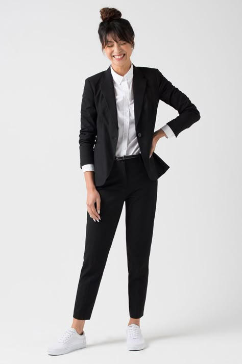 Office Uniform For Women, Suit And Shirt, Staff Engagement, Modern Workwear, Modern Uniform, Black Uniform, Professional Uniforms, Employee Uniform, Office Suits