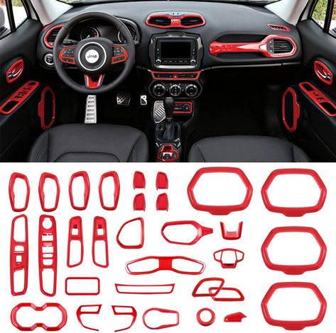 Jeep Renegade Interior, Amazon Favs, 2015 Jeep Renegade, Jeep Wrangler Accessories, Wrangler Accessories, Car Essentials, Girly Car, Jeep Accessories, Arduino Projects