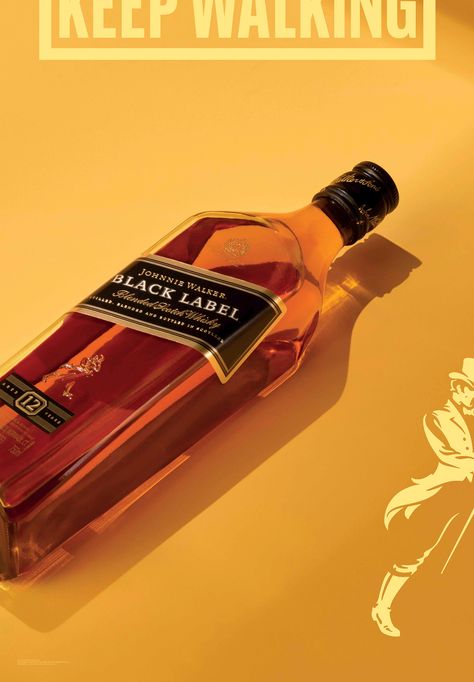 Johnnie Walker Unveils Vibrant New Look For Iconic Keep Walking Campaign Hands Squeezing, Johnnie Walker Cocktails, Johnnie Walker Black, Food Logo Design Inspiration, Keep Walking, Scotch Whiskey, Johnnie Walker, Logo Food, Brand Experience