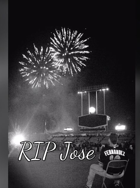 Jose Fernandez enjoying the Friday night fireworks after a Marlin victory against the Dodgers Baseball Quilt, Baseball Legends, Jose Fernandez, Baseball Room, Amazing Man, Baseball Stuff, Baseball Socks, Dodger Stadium, Cardinals Baseball