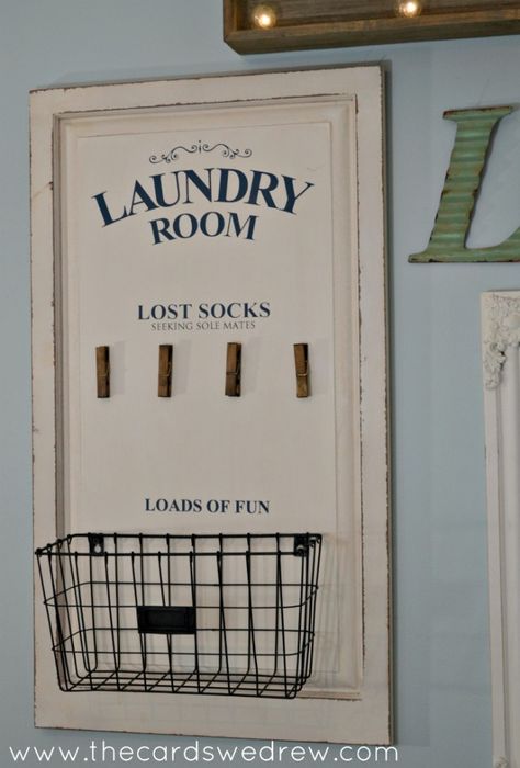 Laundry Room Lost Socks Sign from World Market Hooks For Laundry Room, Diy Laundry Room Storage, Laundry Room Storage Shelves, Small Laundry Room Organization, Laundry Room Sign, Room Storage Diy, Storage Center, Lost Socks, Farmhouse Laundry