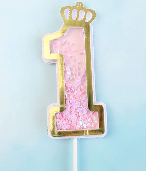 Ultra-shiny Sequin Rainbow Happy Birthday 0-9 Numbered Cake Topper with Crown and Gold Edges Heart Star Cake Toppers Edges Heart, Number Topper, Rainbow Happy Birthday, Crown Cake Topper, Star Cake, Crown Cake, Gold Border, Pink Cake, Number One