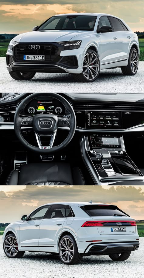 Audi Q8 White, Quotes Car, Dream Cars Audi, Fastest Car, Audi Q4, Luxury Cars Audi, Audi Q8, New Audi, Electric Suv