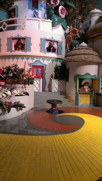 Follow the yellow brick road! Wizard Of Oz Yellow Brick Road, Caramel Apple Salad, Wizard Of Oz Musical, Munchkin Land, Wizard Of Oz Decor, Follow The Yellow Brick Road, Wizard Of Oz Movie, Wizard Of Oz 1939, The Yellow Brick Road