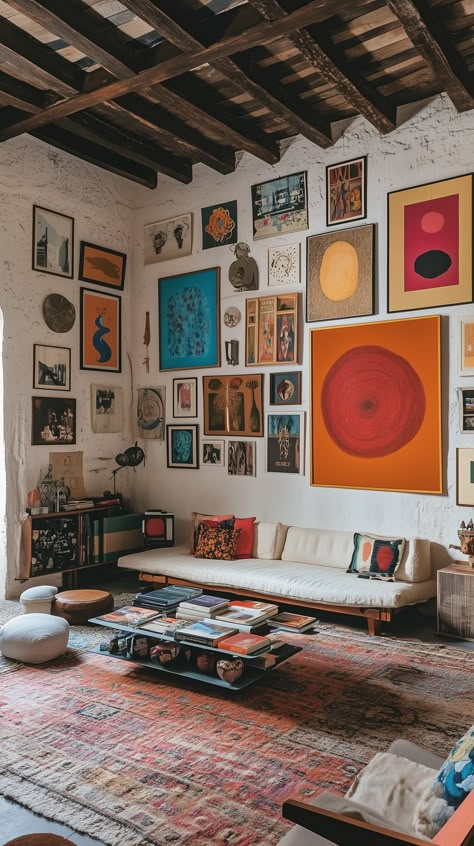 Transform Your Space: Top 10 Affordable Home Decor Trends for Gen Z in 2025 — Living Bright Interiors 90s Southwest Decor, Organic Eclectic Decor, 2025 Interior Trends, Gen Z Interior Design, Retro Eclectic Decor, Vintage Eclectic Living Room, Cool House Interior, 70s Apartment, Modern Southwest Decor