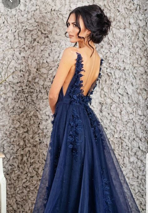 Navy Blue Wedding Dress, Matric Dance Dresses, Blue Wedding Dress, Wedding Dresses Hippie, Wedding Dresses With Straps, Rustic Wedding Dresses, Blue Wedding Dresses, Etsy Wedding Dress, Prom Dress Inspiration