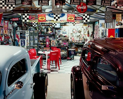 Jasper White photographs man caves in rural Australia. Barn Workshop Ideas, Best Man Caves, Man Cave Ideas, Man Cave Shed, Man Shed, Ultimate Man Cave, Cool Garages, Ultimate Garage, Diesel Mechanics