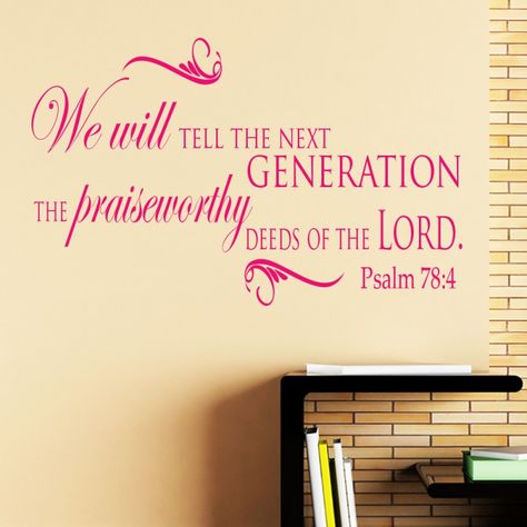 Whatever God has done for you, it should be communicated to your children and to people in your life. We should always have a testimony ready on our lips. If you do not then ask yourself today, “what has the Lord done in my life”? Write it down. Count your blessings. Keep them close by. You will see a noticeable difference in your faith when you are not forgetting the greatness of God. Psalms 70, Dark Sayings, Psalm 78, Gods Quotes, Bible Psalms, Daily Bible Reading, Scripture Reading, Faith Bible, My People