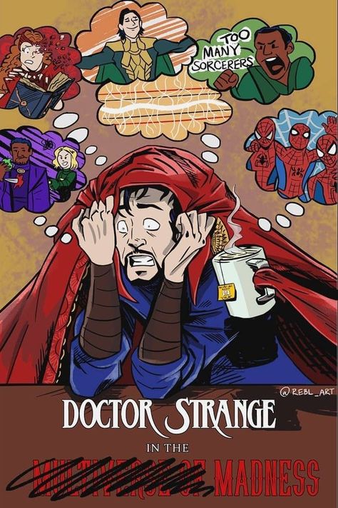 What If Fanart Marvel, Marvel Comics Fanart, Marvel Cute Fanart, Marvel Fan Comics, Ironstrange Fanart Comic, Funny Marvel Wallpapers, Marvel Wallpaper Funny, Marvel Fanart Comics, Marvel Fanart Funny