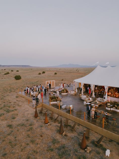 Tented wedding recpetion in the New Mexico desert New Mexico Desert, Mexico Desert, Santa Fe Wedding, Tented Wedding, Wedding News, Tent Wedding, Cocktail Hour, Santa Fe, New Mexico